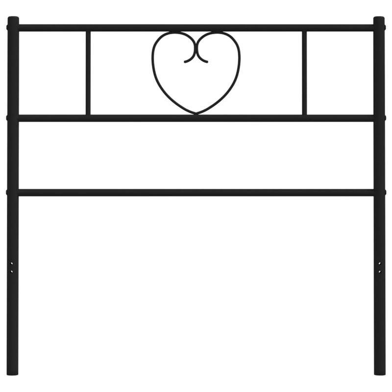 Casa si Gradina - Mobilier - Paturi si accesorii - Accesorii paturi - Tablie de pat metalica, negru, 100 cm - Infinity.ro