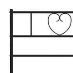 Casa si Gradina - Mobilier - Paturi si accesorii - Accesorii paturi - Tablie de pat metalica, negru, 100 cm - Infinity.ro