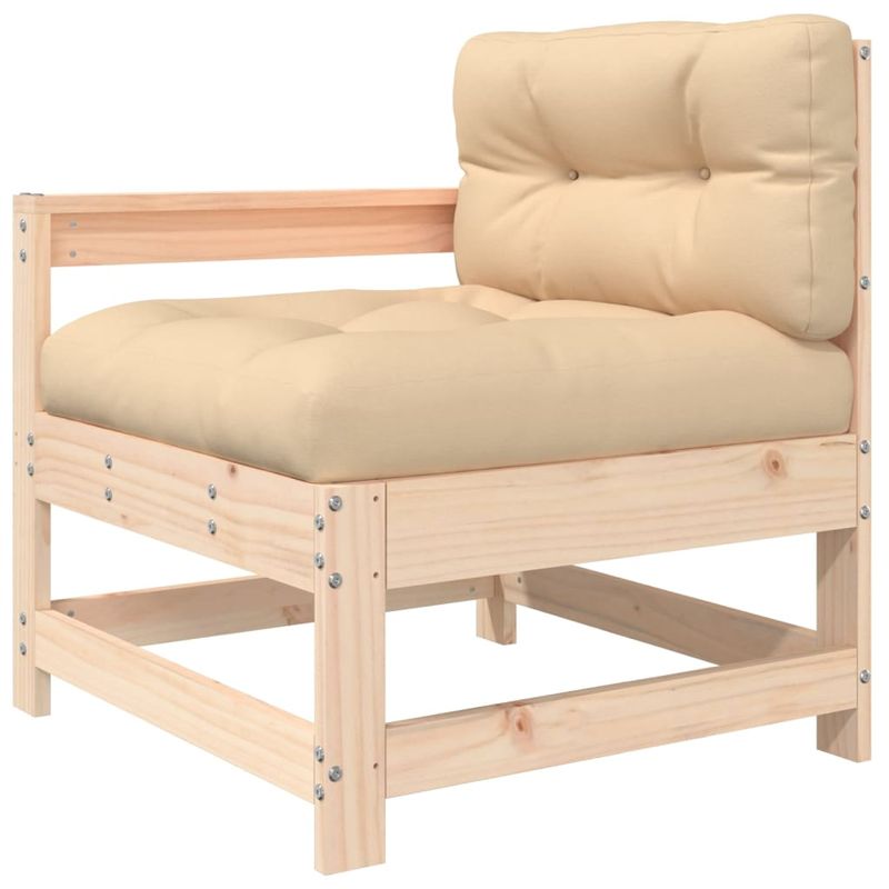 Casa si Gradina - Gradina si terasa - Mobilier exterior - Seturi mobila gradina - Set mobilier de gradina cu perne, 7 piese, lemn masiv - Infinity.ro