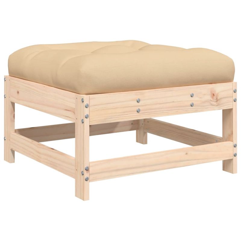 Casa si Gradina - Gradina si terasa - Mobilier exterior - Seturi mobila gradina - Set mobilier de gradina cu perne, 7 piese, lemn masiv - Infinity.ro