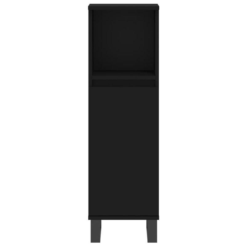 Casa si Gradina - Mobilier - Seturi de mobilier - Seturi baie - Set dulapuri de baie, 3 piese, negru, lemn prelucrat - Infinity.ro