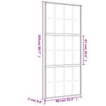 Casa si Gradina - Constructii - Usi interior, exterior si garaj - Usi interior - Usa glisanta, auriu, 90x205 cm, sticla ESG mata si aluminiu - Infinity.ro