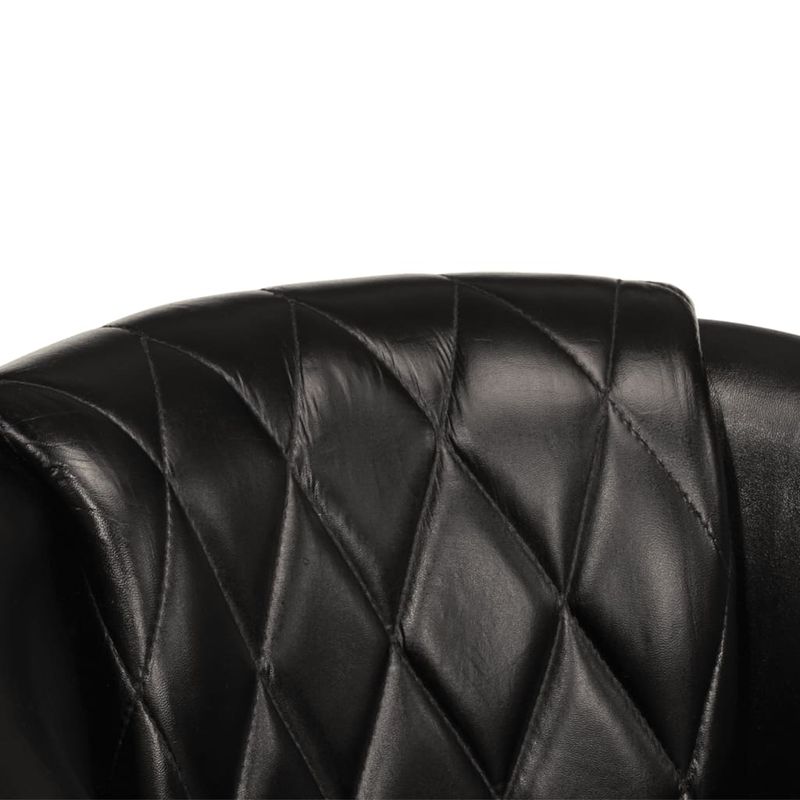Casa si Gradina - Mobilier - Scaune si fotolii - Fotolii - Fotoliu tubular, negru, piele naturala - Infinity.ro
