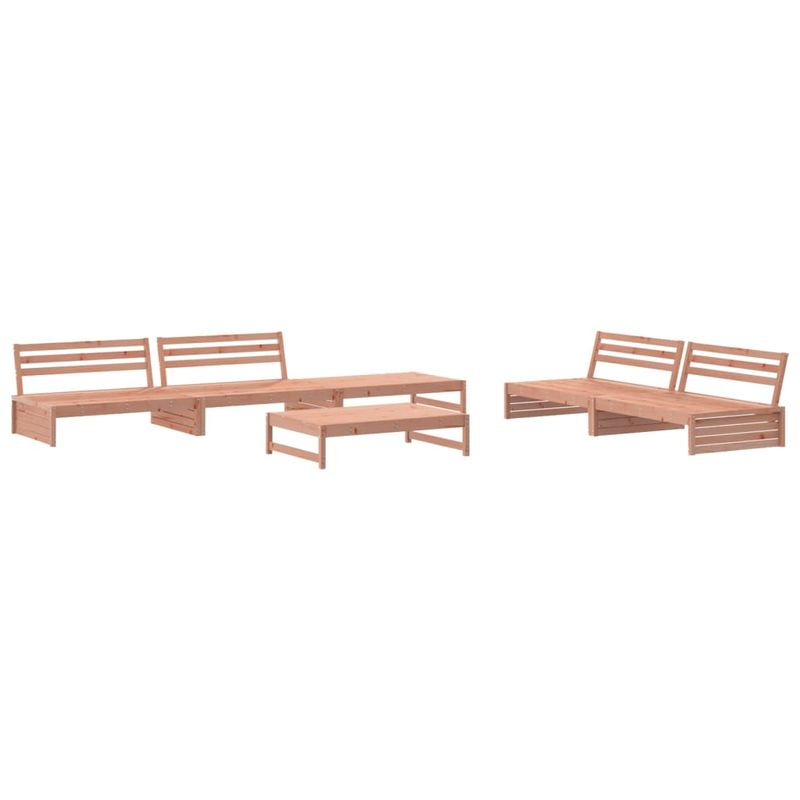 Casa si Gradina - Gradina si terasa - Mobilier exterior - Seturi mobila gradina - Set mobilier de gradina cu perne, 6 piese, lemn masiv Douglas - Infinity.ro