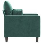 Casa si Gradina - Mobilier - Scaune si fotolii - Fotolii - Fotoliu canapea, verde inchis, 60 cm, catifea - Infinity.ro