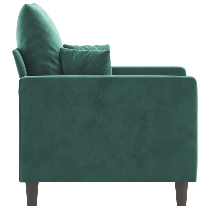 Casa si Gradina - Mobilier - Scaune si fotolii - Fotolii - Fotoliu canapea, verde inchis, 60 cm, catifea - Infinity.ro