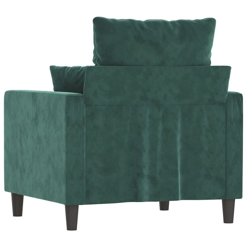 Casa si Gradina - Mobilier - Scaune si fotolii - Fotolii - Fotoliu canapea, verde inchis, 60 cm, catifea - Infinity.ro