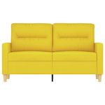 Casa si Gradina - Mobilier - Canapele si coltare - Canapele - Canapea cu 2 locuri, galben deschis, 120 cm, material textil - Infinity.ro