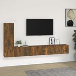 Casa si Gradina - Mobilier - Seturi de mobilier - Seturi living - Set dulapuri TV, 3 piese, stejar fumuriu, lemn prelucrat - Infinity.ro