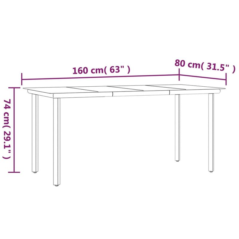 Casa si Gradina - Gradina si terasa - Mobilier exterior - Seturi mobila gradina - Set mobilier de gradina, 7 piese, negru, poliratan - Infinity.ro