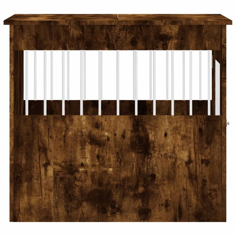 Petshop - Accesorii petshop - Culcusuri si custi - Custi interior si exterior - Lada pentru caini, stejar fumuriu, 64,5x80x71 cm, lemn compozit - Infinity.ro