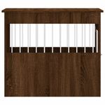 Petshop - Accesorii petshop - Culcusuri si custi - Custi interior si exterior - Lada pentru caini, stejar maro, 55x80x68 cm, lemn compozit - Infinity.ro