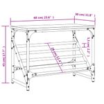 Casa si Gradina - Mobilier - Organizare si depozitare - Organizator incaltaminte - Pantofar, stejar maro, 60x30x45 cm, lemn compozit - Infinity.ro