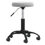Casa si Gradina - Mobilier - Scaune si fotolii - Scaune - Scaun de birou pivotant, gri deschis, catifea - Infinity.ro