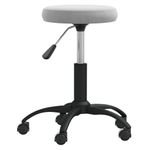 Casa si Gradina - Mobilier - Scaune si fotolii - Scaune - Scaun de birou pivotant, gri deschis, catifea - Infinity.ro
