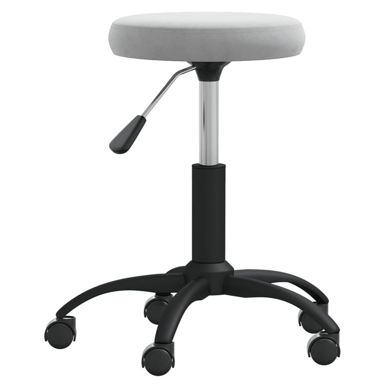 Casa si Gradina - Mobilier - Scaune si fotolii - Scaune - Scaun de birou pivotant, gri deschis, catifea - Infinity.ro