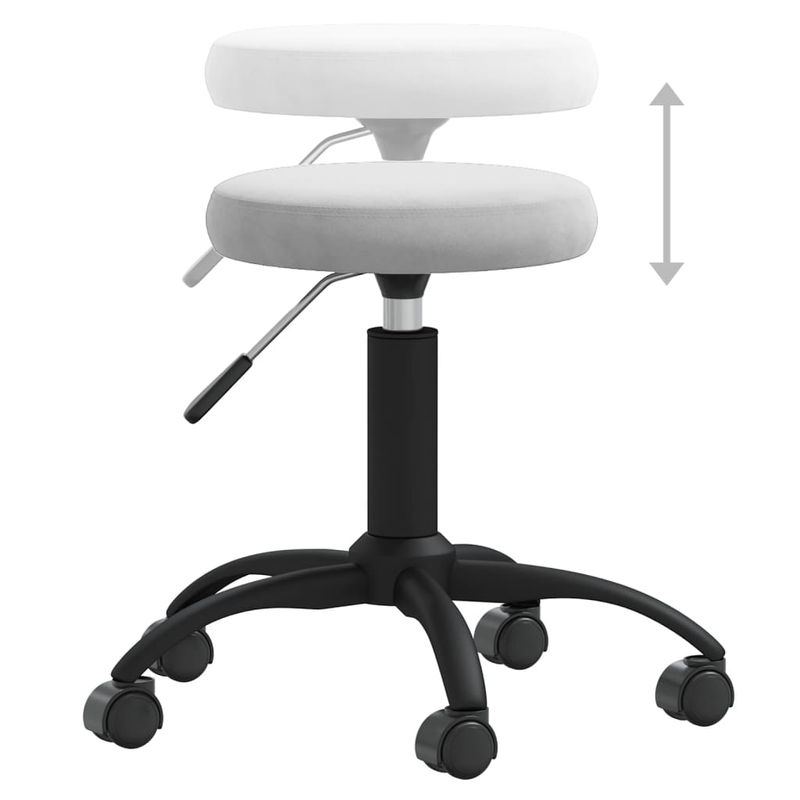 Casa si Gradina - Mobilier - Scaune si fotolii - Scaune - Scaun de birou pivotant, gri deschis, catifea - Infinity.ro