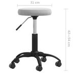 Casa si Gradina - Mobilier - Scaune si fotolii - Scaune - Scaun de birou pivotant, gri deschis, catifea - Infinity.ro