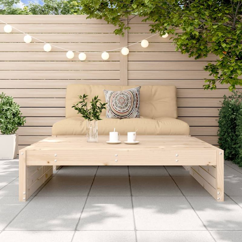 Casa si Gradina - Gradina si terasa - Mobilier exterior - Canapele si fotolii gradina - Taburet de gradina, 120x80 cm, lemn masiv de pin - Infinity.ro