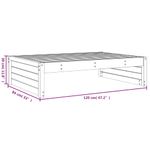 Casa si Gradina - Gradina si terasa - Mobilier exterior - Canapele si fotolii gradina - Taburet de gradina, 120x80 cm, lemn masiv de pin - Infinity.ro