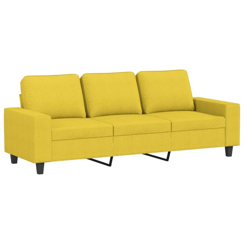 Casa si Gradina - Mobilier - Seturi de mobilier - Seturi living - Set de canapele, 3 piese, galben deschis, textil - Infinity.ro