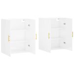 Casa si Gradina - Mobilier - Comode si corpuri - Comode - Dulapuri montaj pe perete, 2 buc, alb extralucios, 69,5x34x90cm, model auriu model tub - Infinity.ro