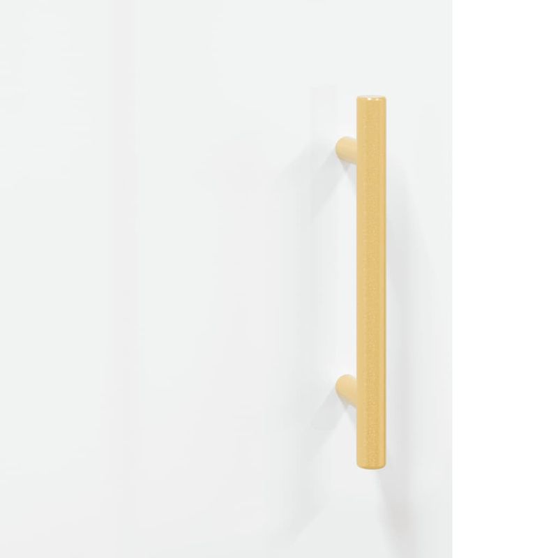 Casa si Gradina - Mobilier - Comode si corpuri - Comode - Dulapuri montaj pe perete, 2 buc, alb extralucios, 69,5x34x90cm, model auriu model tub - Infinity.ro