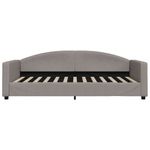 Casa si Gradina - Mobilier - Paturi si accesorii - Paturi - Pat de zi cu saltea, gri taupe, 100x200 cm, textil - Infinity.ro