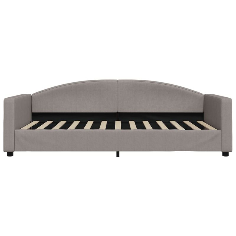 Casa si Gradina - Mobilier - Paturi si accesorii - Paturi - Pat de zi cu saltea, gri taupe, 100x200 cm, textil - Infinity.ro