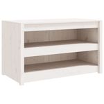 Casa si Gradina - Mobilier - Comode si corpuri - Corpuri bucatarie - Dulap bucatarie de exterior, alb, 106x55x64 cm, lemn masiv pin, model 2 rafturi - Infinity.ro
