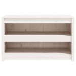 Casa si Gradina - Mobilier - Comode si corpuri - Corpuri bucatarie - Dulap bucatarie de exterior, alb, 106x55x64 cm, lemn masiv pin, model 2 rafturi - Infinity.ro