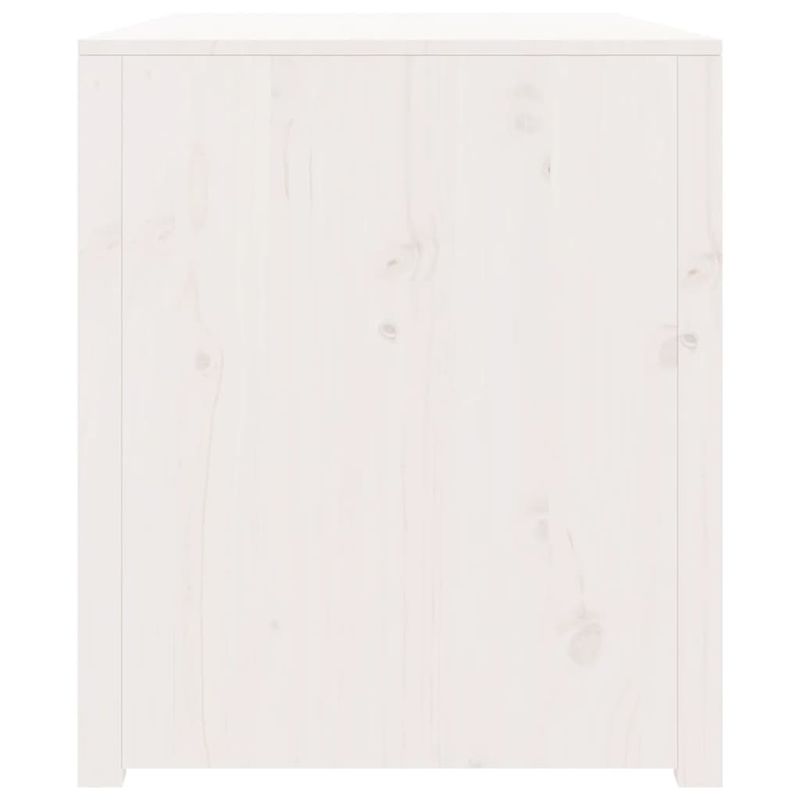 Casa si Gradina - Mobilier - Comode si corpuri - Corpuri bucatarie - Dulap bucatarie de exterior, alb, 106x55x64 cm, lemn masiv pin, model 2 rafturi - Infinity.ro