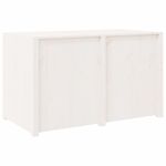 Casa si Gradina - Mobilier - Comode si corpuri - Corpuri bucatarie - Dulap bucatarie de exterior, alb, 106x55x64 cm, lemn masiv pin, model 2 rafturi - Infinity.ro