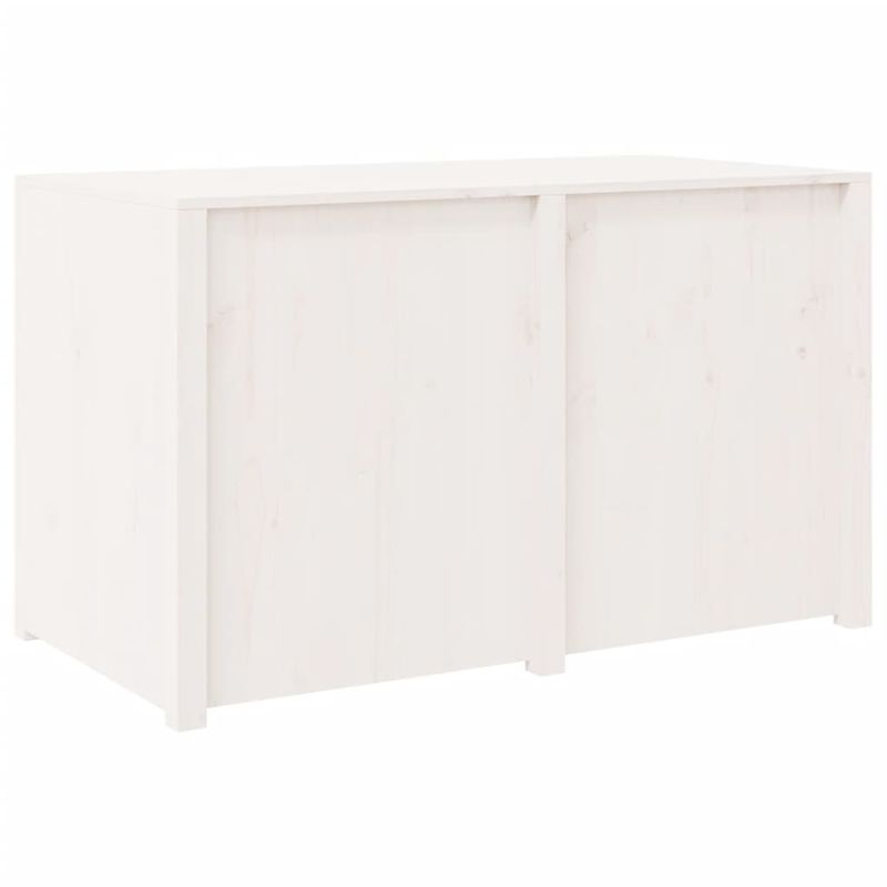 Casa si Gradina - Mobilier - Comode si corpuri - Corpuri bucatarie - Dulap bucatarie de exterior, alb, 106x55x64 cm, lemn masiv pin, model 2 rafturi - Infinity.ro