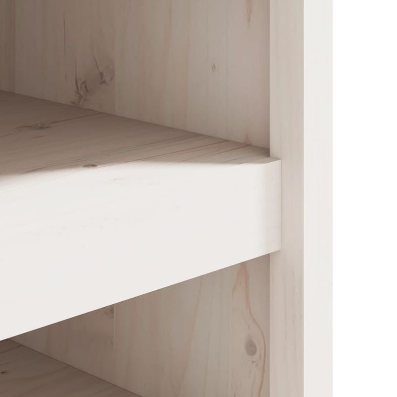 Casa si Gradina - Mobilier - Comode si corpuri - Corpuri bucatarie - Dulap bucatarie de exterior, alb, 106x55x64 cm, lemn masiv pin, model 2 rafturi - Infinity.ro