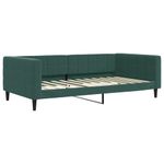 Casa si Gradina - Mobilier - Paturi si accesorii - Paturi - Pat de zi cu extensie si sertare verde inchis 100x200cm catifea - Infinity.ro