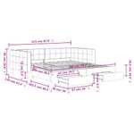 Casa si Gradina - Mobilier - Paturi si accesorii - Paturi - Pat de zi cu extensie si sertare verde inchis 100x200cm catifea - Infinity.ro