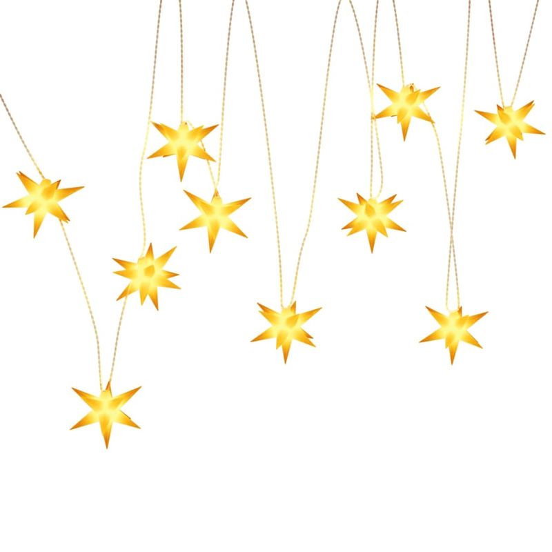 Casa si Gradina - Decoratiuni - Decoratiuni de sezon - Lumina de Craciun 10 LED-uri galben 10 cm - Infinity.ro