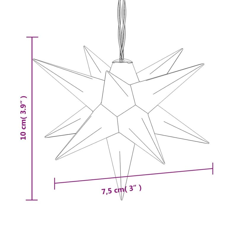 Casa si Gradina - Decoratiuni - Decoratiuni de sezon - Lumina de Craciun 10 LED-uri galben 10 cm - Infinity.ro