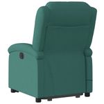 Ingrijire personala si Cosmetice - Sanatate si wellness - Articole wellness - Fotolii de masaj - Fotoliu rabatabil de masaj, cu ridicare, verde inchis, textil - Infinity.ro