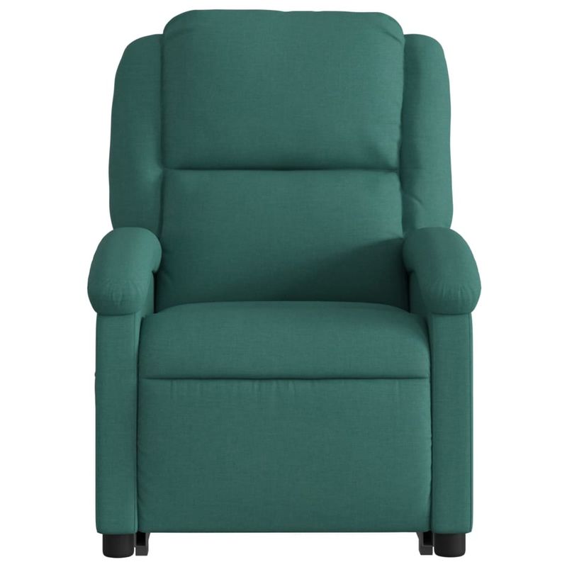 Ingrijire personala si Cosmetice - Sanatate si wellness - Articole wellness - Fotolii de masaj - Fotoliu rabatabil de masaj, cu ridicare, verde inchis, textil - Infinity.ro