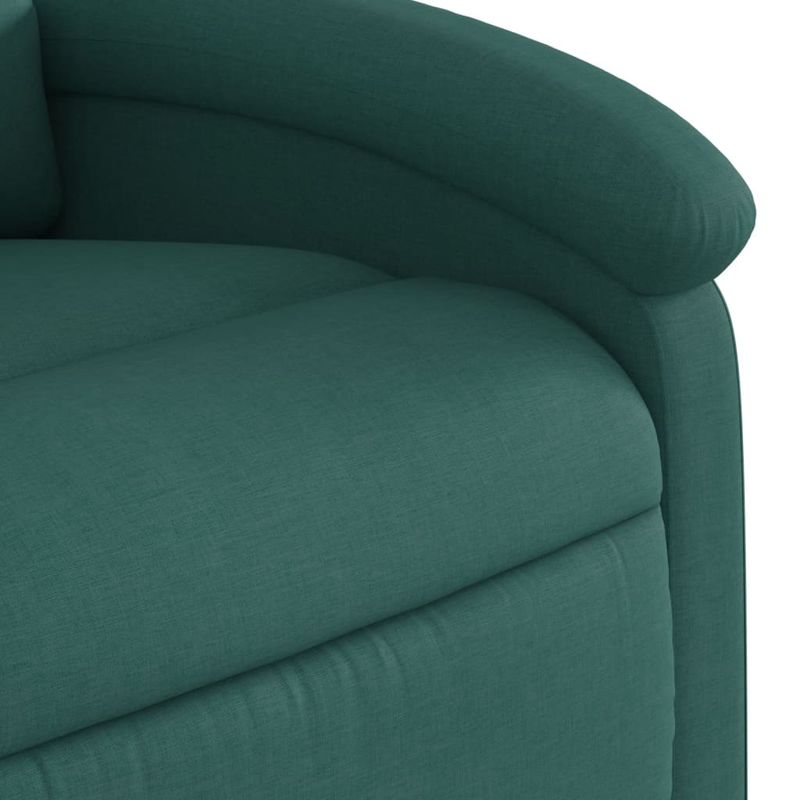 Ingrijire personala si Cosmetice - Sanatate si wellness - Articole wellness - Fotolii de masaj - Fotoliu rabatabil de masaj, cu ridicare, verde inchis, textil - Infinity.ro