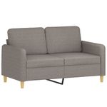 Casa si Gradina - Mobilier - Seturi de mobilier - Seturi living - Set de canapele cu perne, 2 piese, gri taupe, textil - Infinity.ro