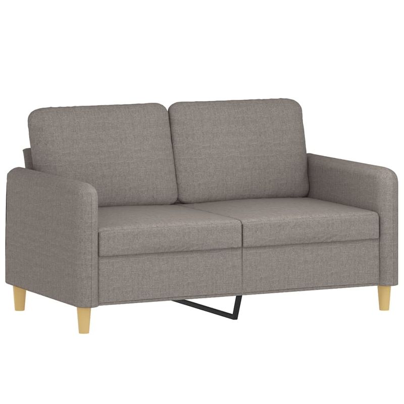 Casa si Gradina - Mobilier - Seturi de mobilier - Seturi living - Set de canapele cu perne, 2 piese, gri taupe, textil - Infinity.ro