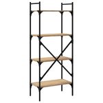 Casa si Gradina - Mobilier - Biblioteci si rafturi - Biblioteci - Biblioteca cu 4 niveluri, stejar sonoma, 56x31,5x138,5 cm, lemn - Infinity.ro