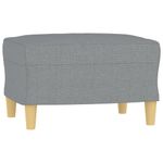 Casa si Gradina - Mobilier - Seturi de mobilier - Seturi living - Set de canapele cu perne, 3 piese, gri deschis, textil - Infinity.ro