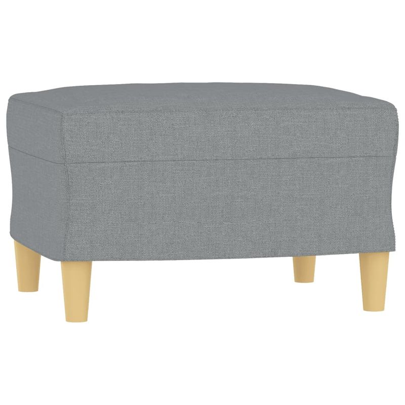 Casa si Gradina - Mobilier - Seturi de mobilier - Seturi living - Set de canapele cu perne, 3 piese, gri deschis, textil - Infinity.ro