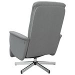 Casa si Gradina - Mobilier - Scaune si fotolii - Fotolii - Fotoliu rabatabil cu suport de picioare, gri deschis, textil - Infinity.ro