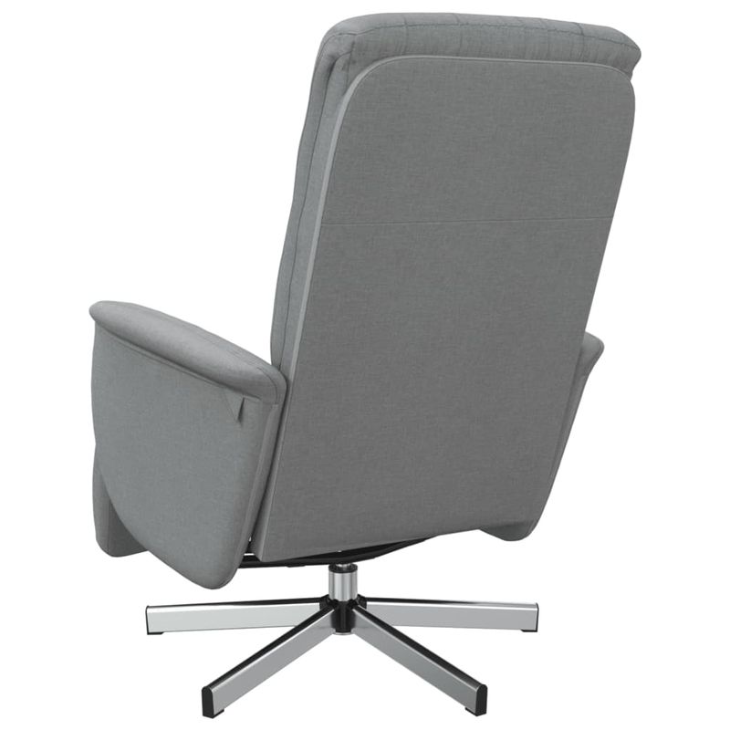 Casa si Gradina - Mobilier - Scaune si fotolii - Fotolii - Fotoliu rabatabil cu suport de picioare, gri deschis, textil - Infinity.ro