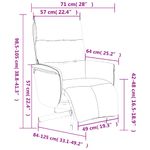 Casa si Gradina - Mobilier - Scaune si fotolii - Fotolii - Fotoliu rabatabil cu suport de picioare, gri deschis, textil - Infinity.ro